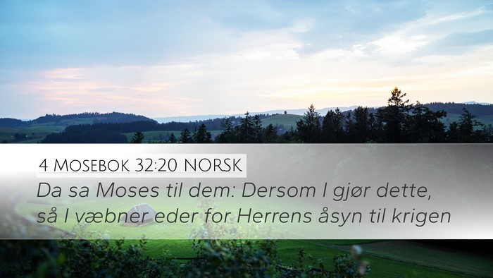 4 Mosebok 32:20 NORSK Bible Verse Image