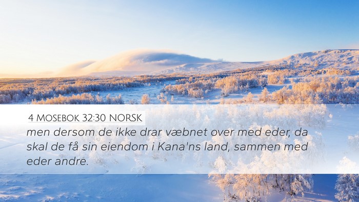 4 Mosebok 32:30 NORSK Bible Verse Image