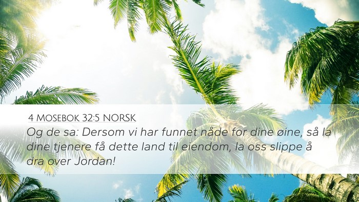 4 Mosebok 32:5 NORSK Bible Verse Image