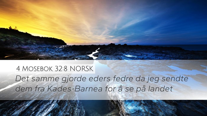 4 Mosebok 32:8 NORSK Bible Verse Image