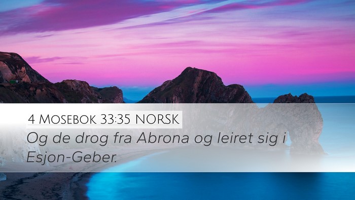 4 Mosebok 33:35 NORSK Bible Verse Image