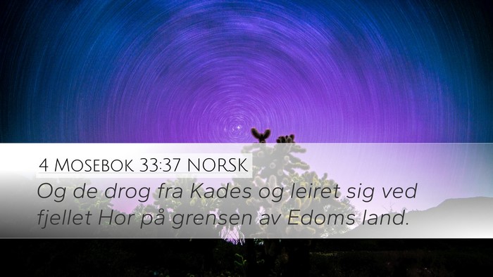 4 Mosebok 33:37 NORSK Bible Verse Image
