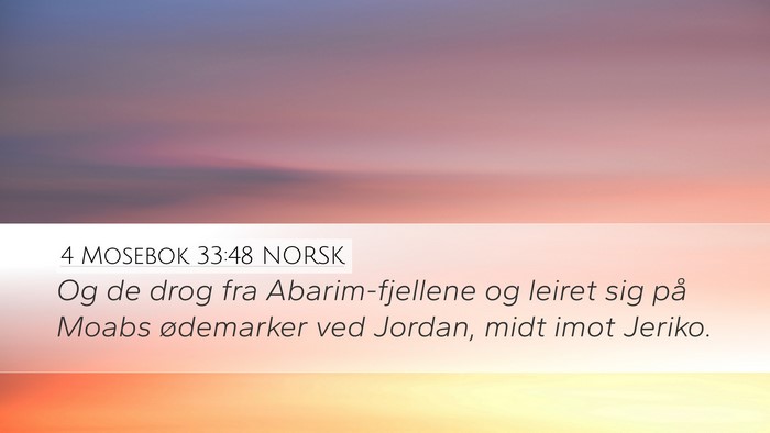 4 Mosebok 33:48 NORSK Bible Verse Image