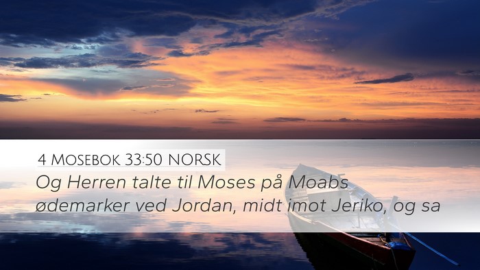 4 Mosebok 33:50 NORSK Bible Verse Image