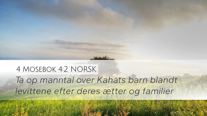 4 Mosebok 4:2 NORSK Bible Verse Image