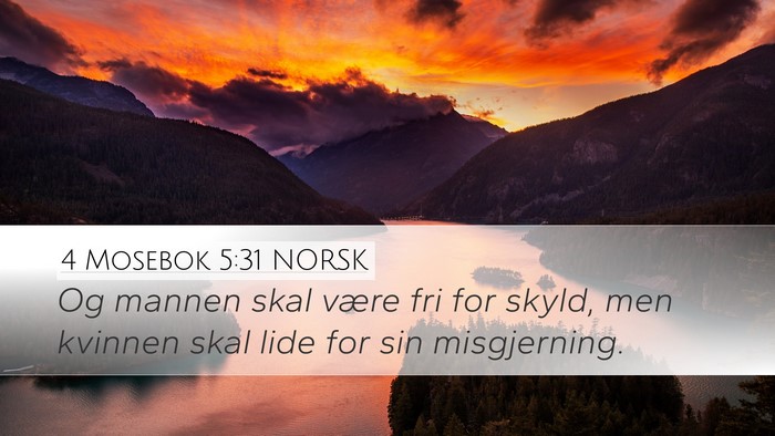 4 Mosebok 5:31 NORSK Bible Verse Image