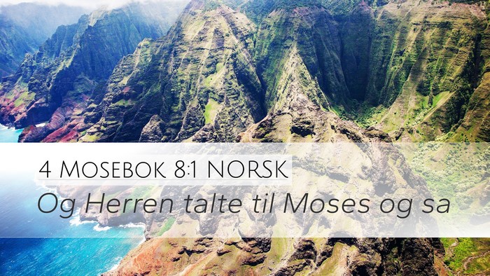 4 Mosebok 8:1 NORSK Bible Verse Image