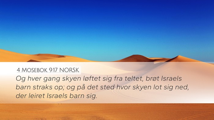 4 Mosebok 9:17 NORSK Bible Verse Image