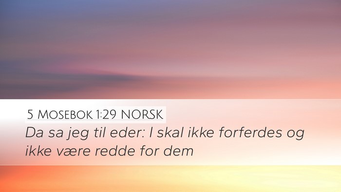 5 Mosebok 1:29 NORSK Bible Verse Image