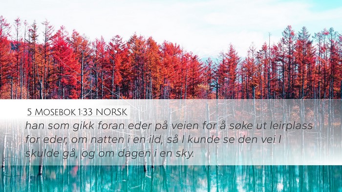 5 Mosebok 1:33 NORSK Bible Verse Image