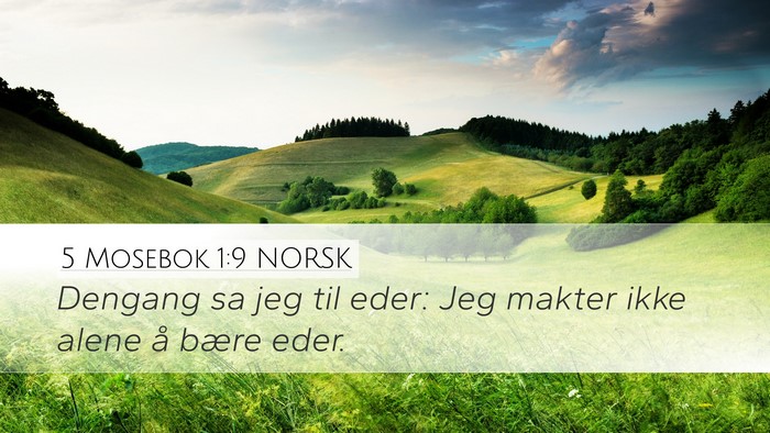 5 Mosebok 1:9 NORSK Bible Verse Image