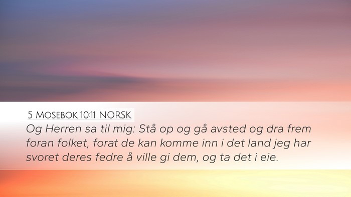 5 Mosebok 10:11 NORSK Bible Verse Image