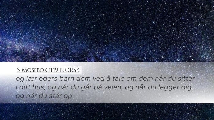 5 Mosebok 11:19 NORSK Bible Verse Image