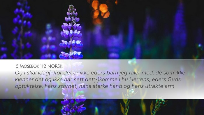 5 Mosebok 11:2 NORSK Bible Verse Image
