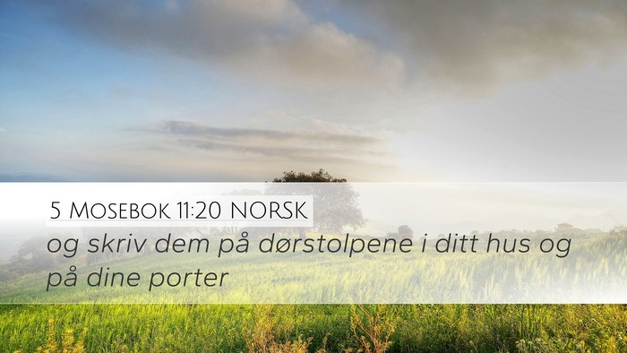 5 Mosebok 11:20 NORSK Bible Verse Image