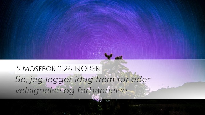 5 Mosebok 11:26 NORSK Bible Verse Image