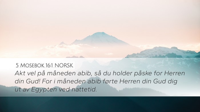 5 Mosebok 16:1 NORSK Bible Verse Image
