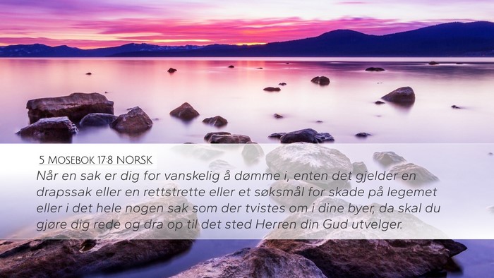 5 Mosebok 17:8 NORSK Bible Verse Image