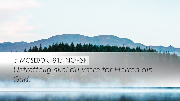 5 Mosebok 18:13 NORSK Bible Verse Image