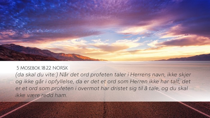 5 Mosebok 18:22 NORSK Bible Verse Image