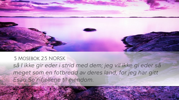 5 Mosebok 2:5 NORSK Bible Verse Image