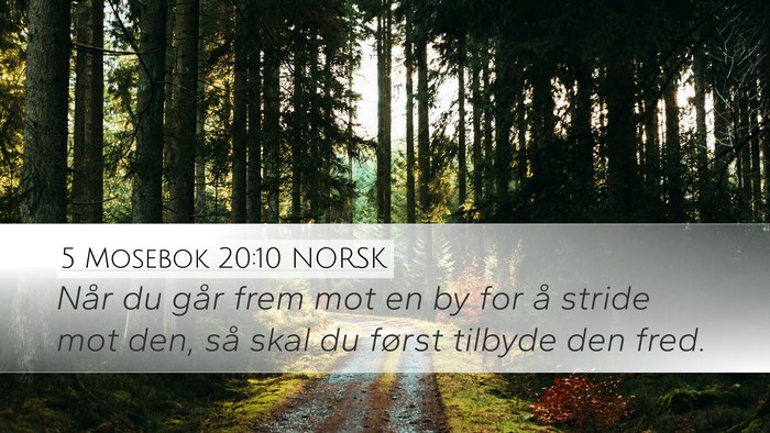 5 Mosebok 20:10 NORSK Bible Verse Image