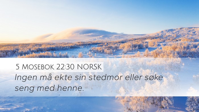 5 Mosebok 22:30 NORSK Bible Verse Image