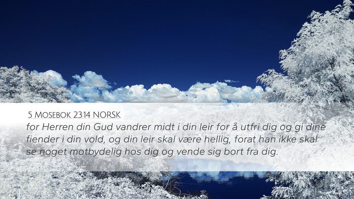 5 Mosebok 23:14 NORSK Bible Verse Image