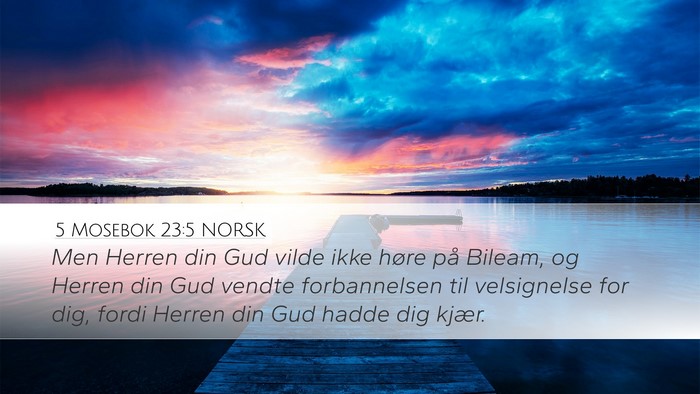 5 Mosebok 23:5 NORSK Bible Verse Image