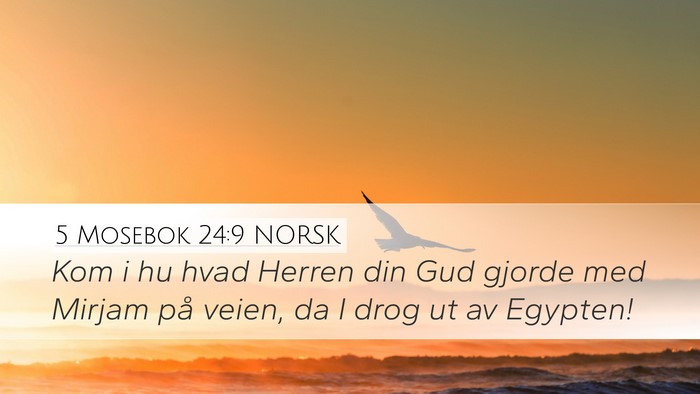 5 Mosebok 24:9 NORSK Bible Verse Image