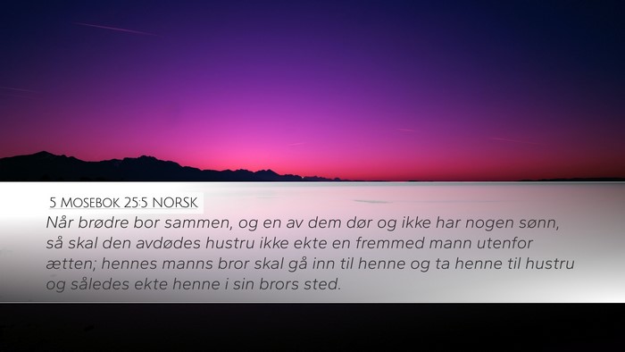 5 Mosebok 25:5 NORSK Bible Verse Image