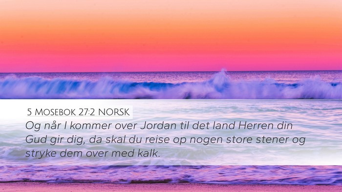 5 Mosebok 27:2 NORSK Bible Verse Image
