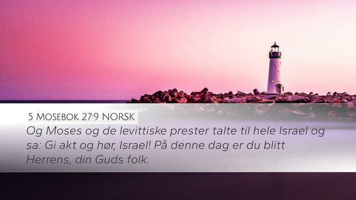 5 Mosebok 27:9 NORSK Bible Verse Image