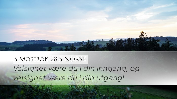 5 Mosebok 28:6 NORSK Bible Verse Image