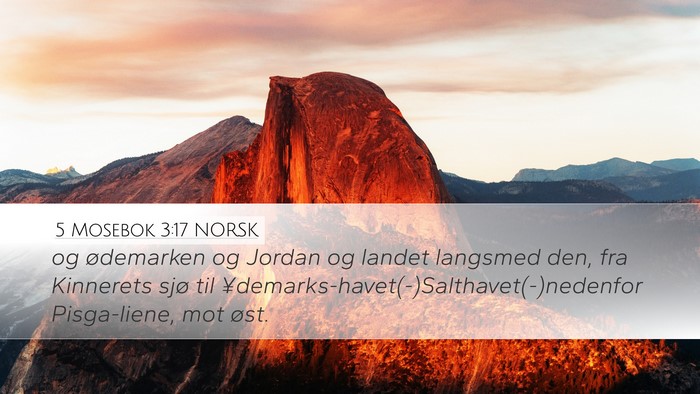 5 Mosebok 3:17 NORSK Bible Verse Image