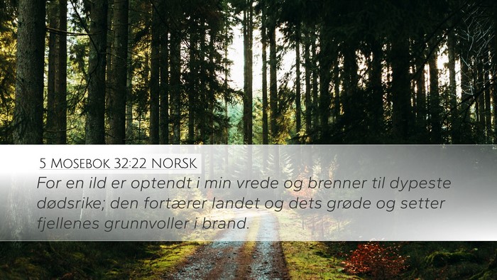 5 Mosebok 32:22 NORSK Bible Verse Image