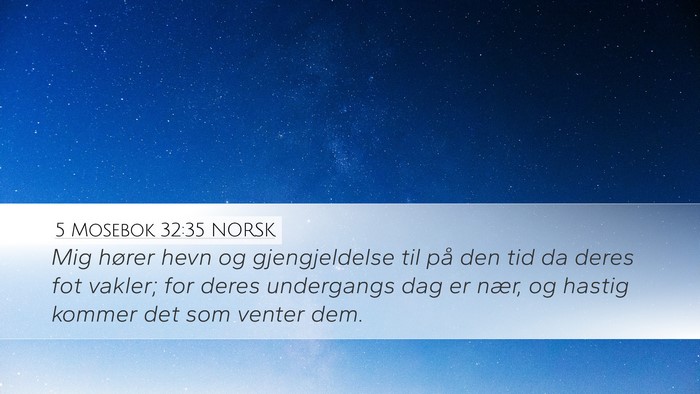 5 Mosebok 32:35 NORSK Bible Verse Image