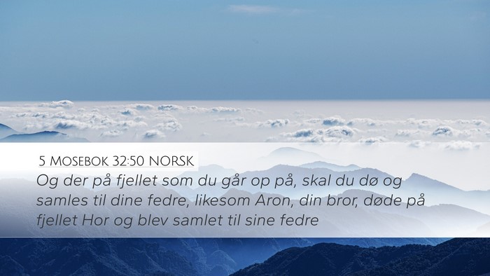 5 Mosebok 32:50 NORSK Bible Verse Image