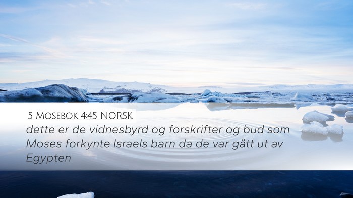 5 Mosebok 4:45 NORSK Bible Verse Image