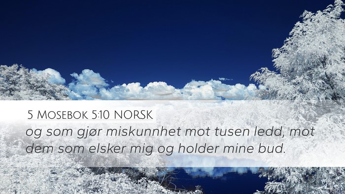 5 Mosebok 5:10 NORSK Bible Verse Image