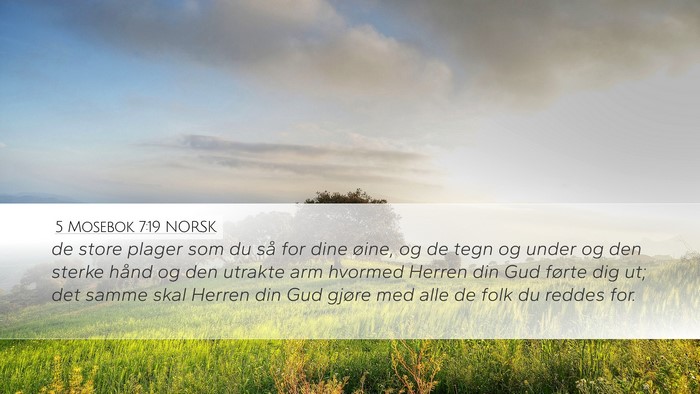 5 Mosebok 7:19 NORSK Bible Verse Image