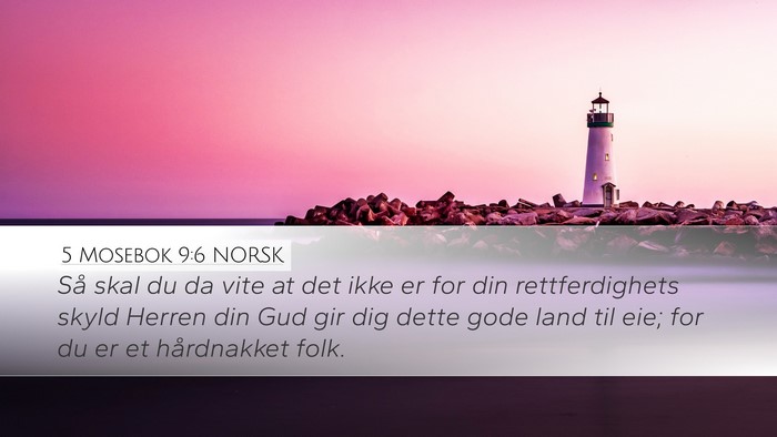 5 Mosebok 9:6 NORSK Bible Verse Image