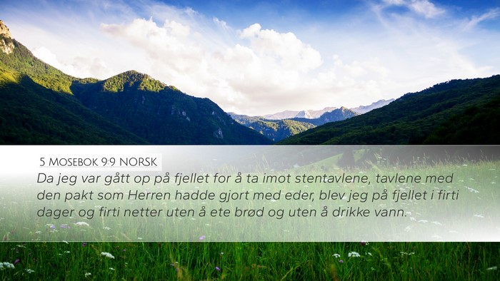 5 Mosebok 9:9 NORSK Bible Verse Image