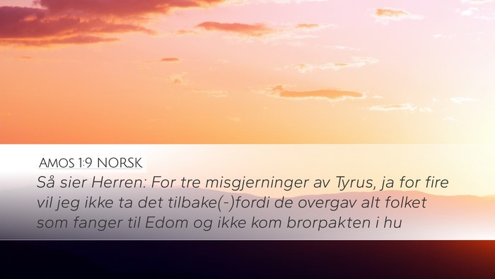 Amos 1:9 NORSK Bible Verse Image