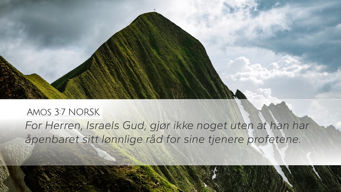 Amos 3:7 NORSK Bible Verse Image