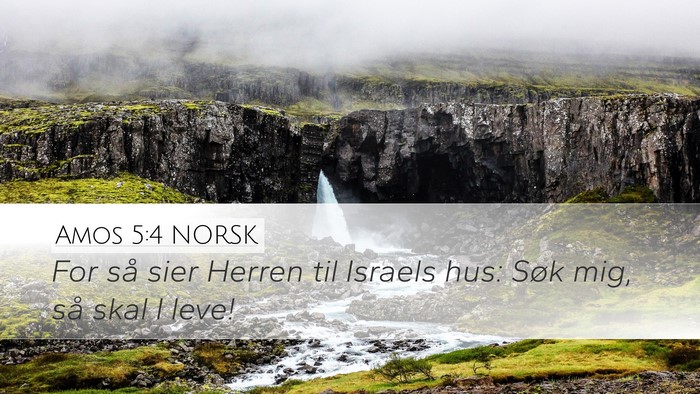 Amos 5:4 NORSK Bible Verse Image