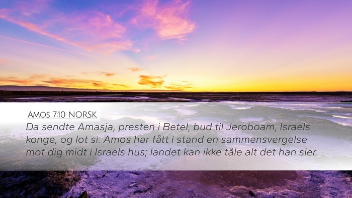 Amos 7:10 NORSK Bible Verse Image