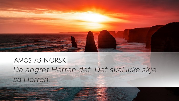 Amos 7:3 NORSK Bible Verse Image