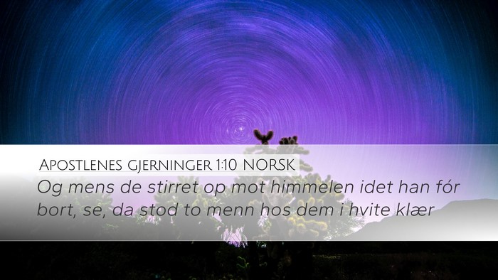 Apostlenes gjerninger 1:10 NORSK Bible Verse Image