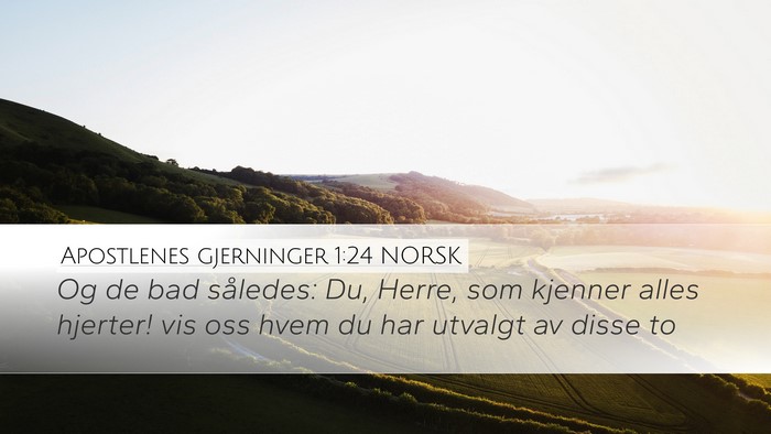Apostlenes gjerninger 1:24 NORSK Bible Verse Image